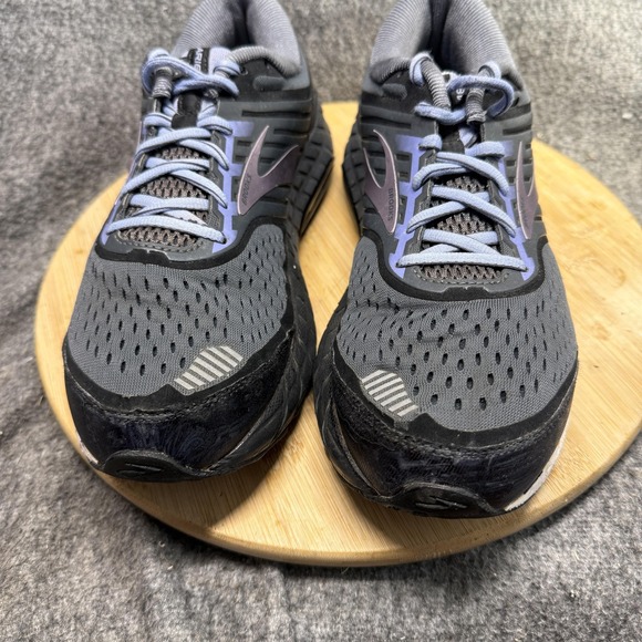 Brooks Shoes Womens Size 12 Black Gray Purple Ariel 18 Running Support Stability - Picture 4 of 8